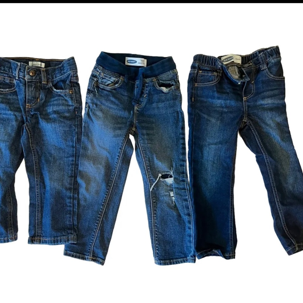 Toddler boys jeans 3t Lot Of 3 Old Navy ,Jumping Beans